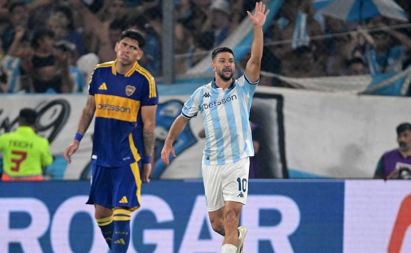 en la derrota frente a Racing.