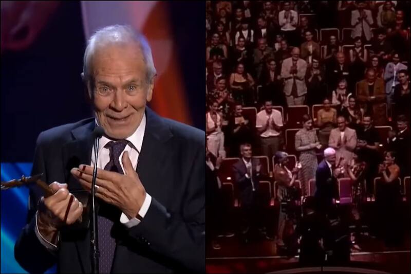 fue homenajeado de sorpresa en los Premios Caleuche.