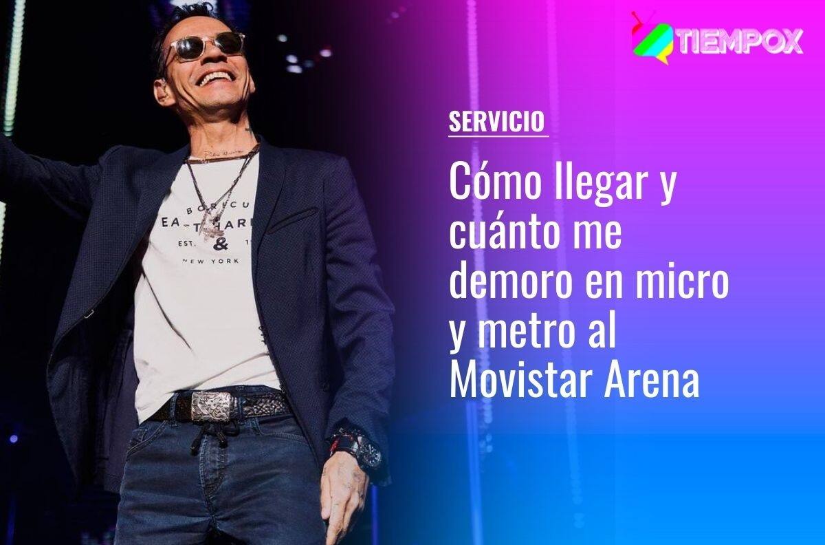 Marc Anthony en Chile: Cómo llegar y cuánto me demoro en micro y metro al Movistar Arena desde diferentes comunas