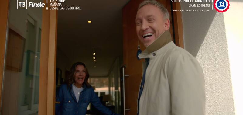 recibió a Martín Cárcamo en su casa.