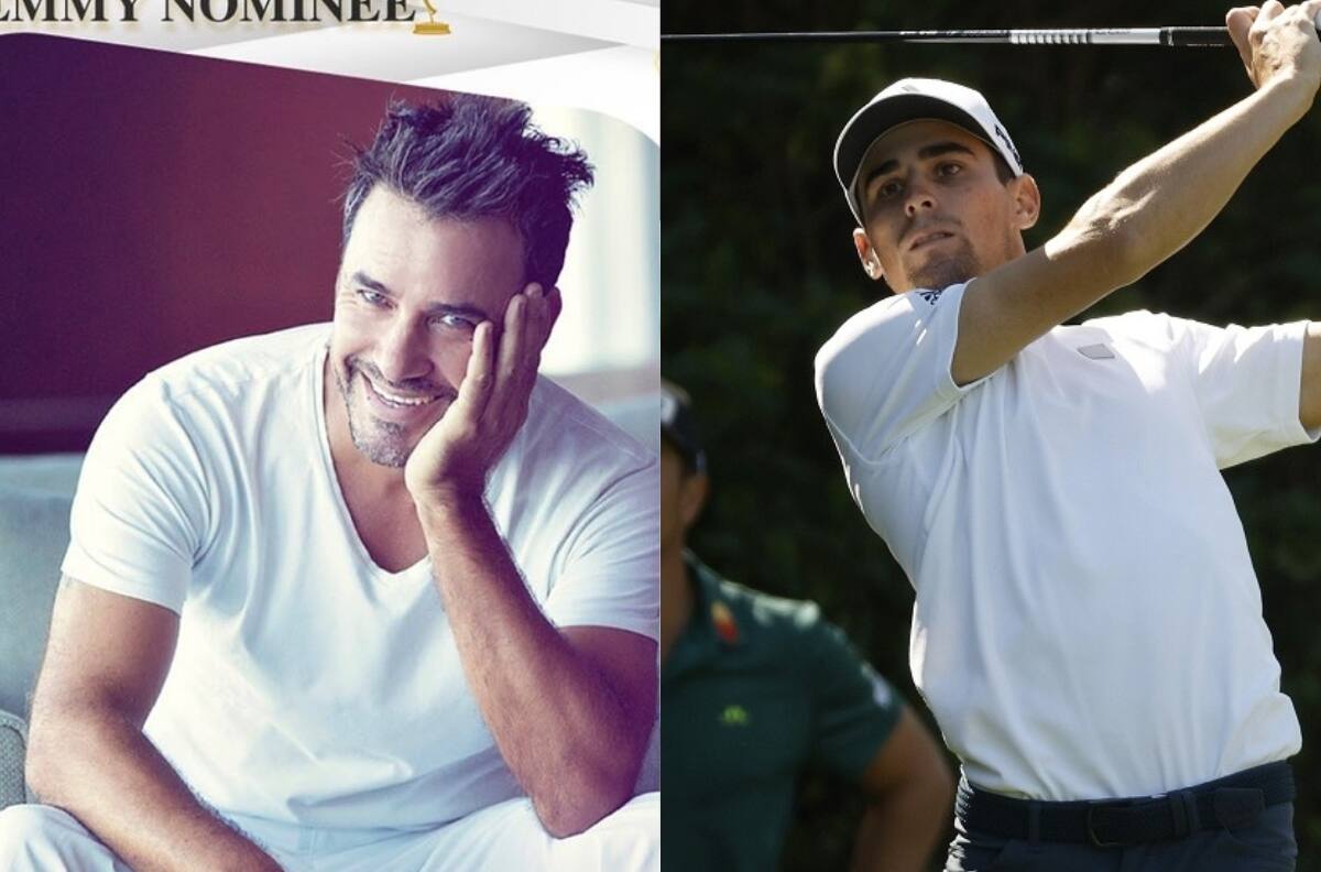 Con tenidas a juego: Douglas alentó a Joaquín Niemann en el The Honda Classic
