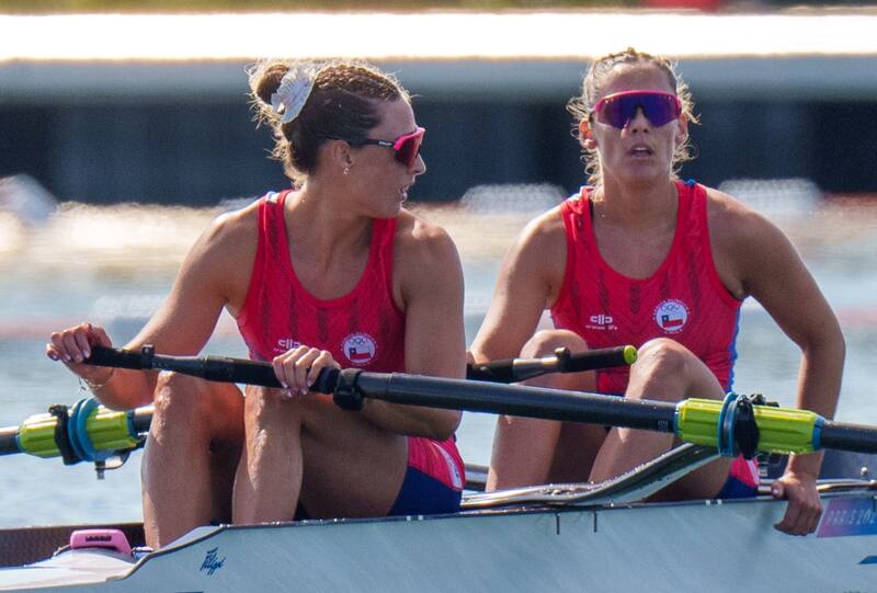 Las hermanas Abraham en París 2024. Foto: Óscar Muñoz/COCH.