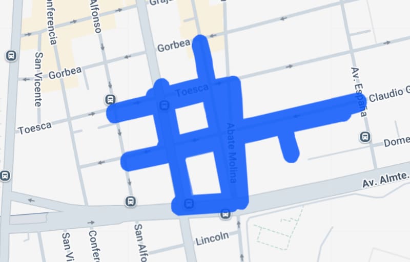 Este corte se sitúa cerca de la estación de metro Estación Central. Foto: Enel.