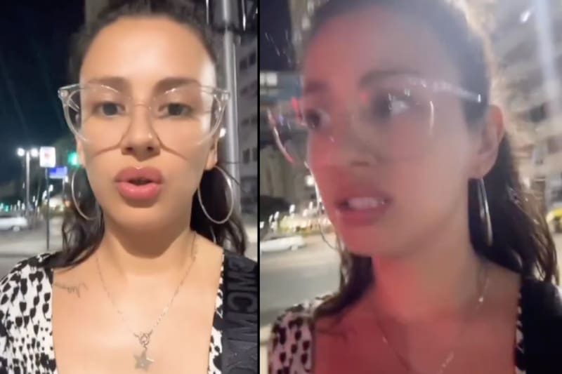 Karla Melo mostró el accidente que sufrió su amigo en Brasil.