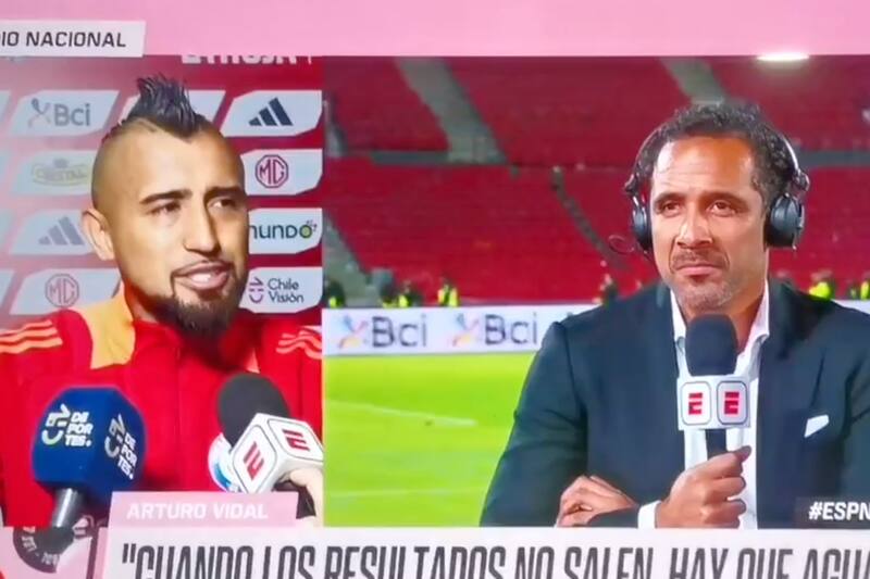La discusión entre Arturo Vidal y Jean Beausejour.