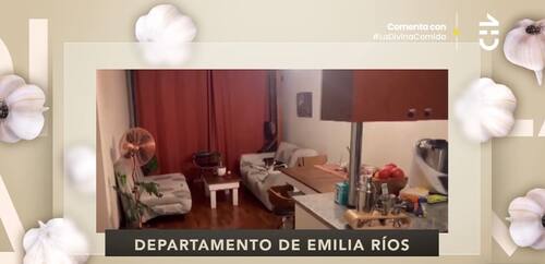 El living de su hogar. Créditos: CHV.