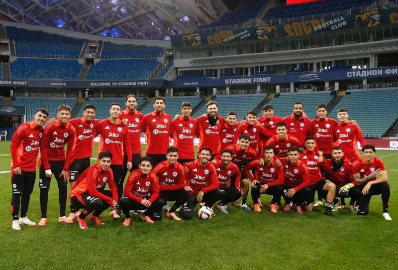 La Roja enfrenta a Rusia en un amistoso en Sochi. Foto: @LaRoja.