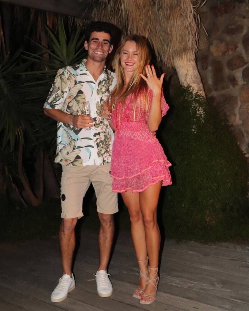 Joaquín Niemann y Christina Hellema contraerán matrimonio. Créditos: @titihellema