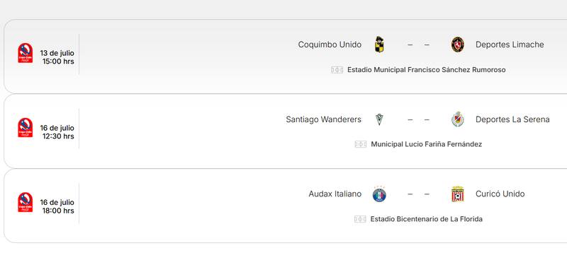 Cuartos de final de vuelta.