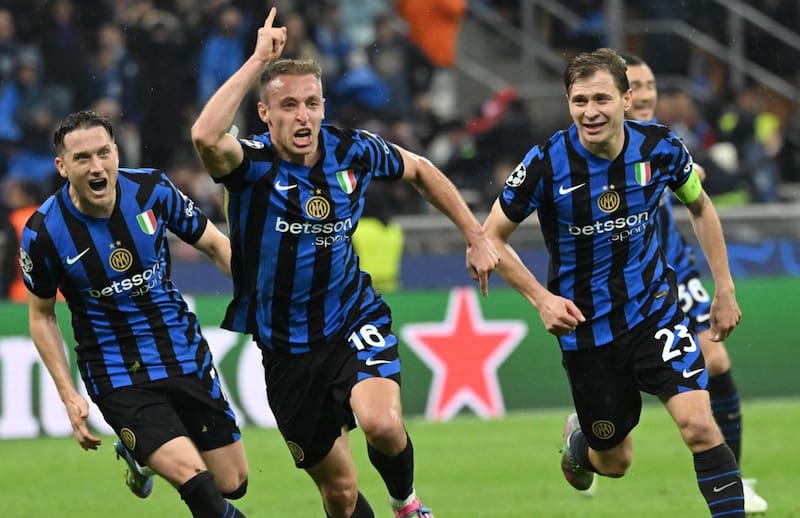 , héroe del Inter ante el Barcelona. Foto: EFE.