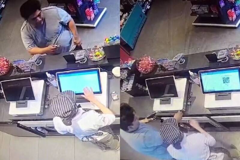 El sujeto quedó a disposición del Ministerio Público. Créditos: Captura Video cedido por Carabineros de chile.