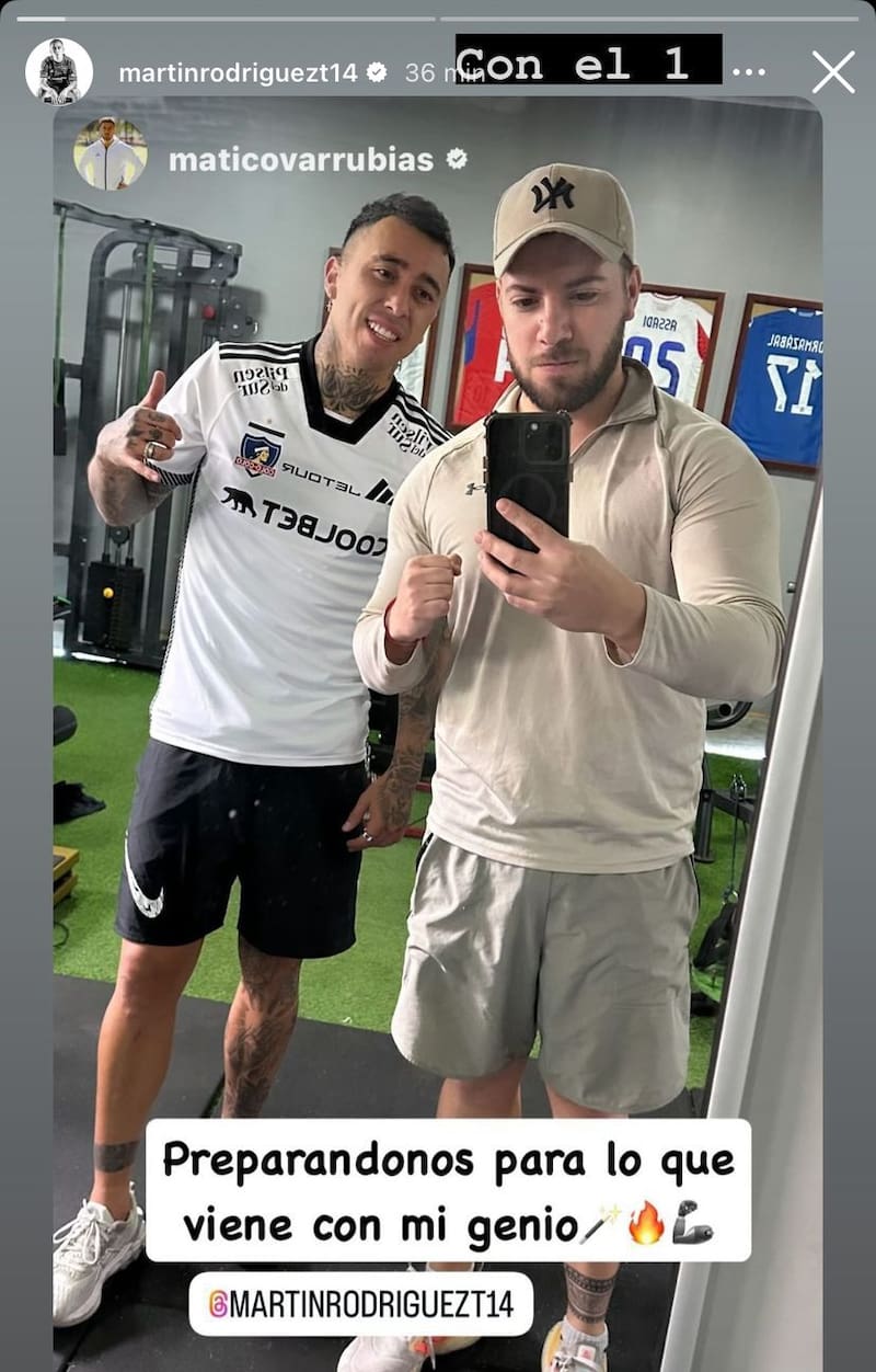 La historia que compartió Martín Rodríguez en su cuenta de Instagram