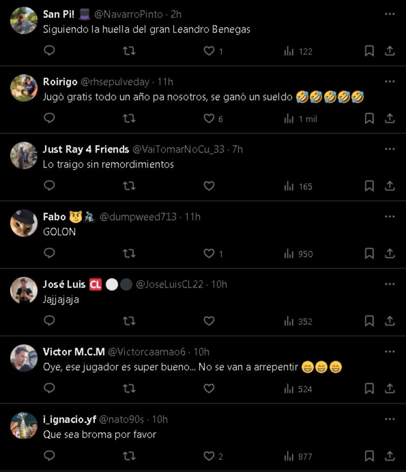 sobre el ofrecimiento del Chorri Palacios a Colo Colo