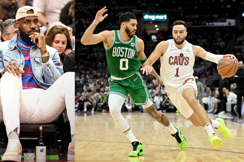 asistió al partido entre Cleveland Cavaliers y Boston Celtics. Foto: NBA.