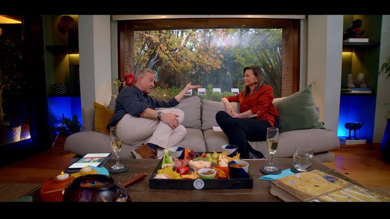 Margot Kahl y Martín Cárcamo en "De tú a tú" de Canal 13