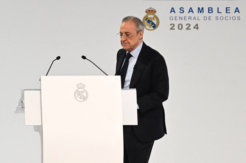 Florentino Pérez pide cambios al Balón de Oro. EFE