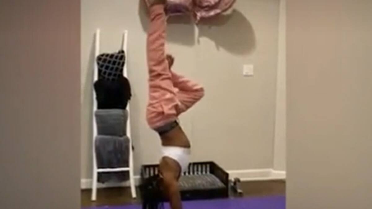 ¡Se pasó! La gimnasta Simone Biles y un reto casi imposible