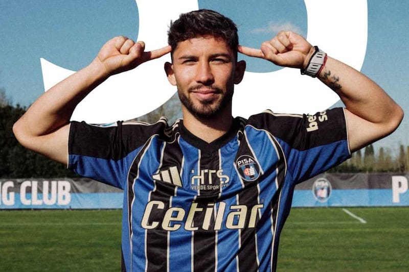 El ex Huachipato no estuvo en el partido anterior por problemas en su tobillo, pero regresará a la acción este fin de semana en Turín. Foto: @Pisasportingclub en Instagram