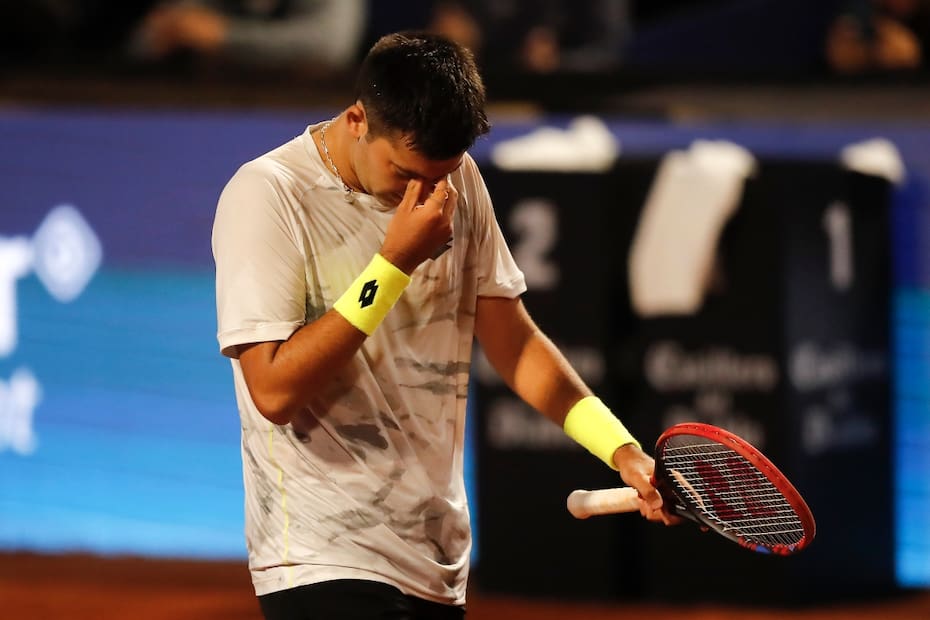 El chileno quedó eliminado de Umag. Foto: Agencia Aton/Archivo.