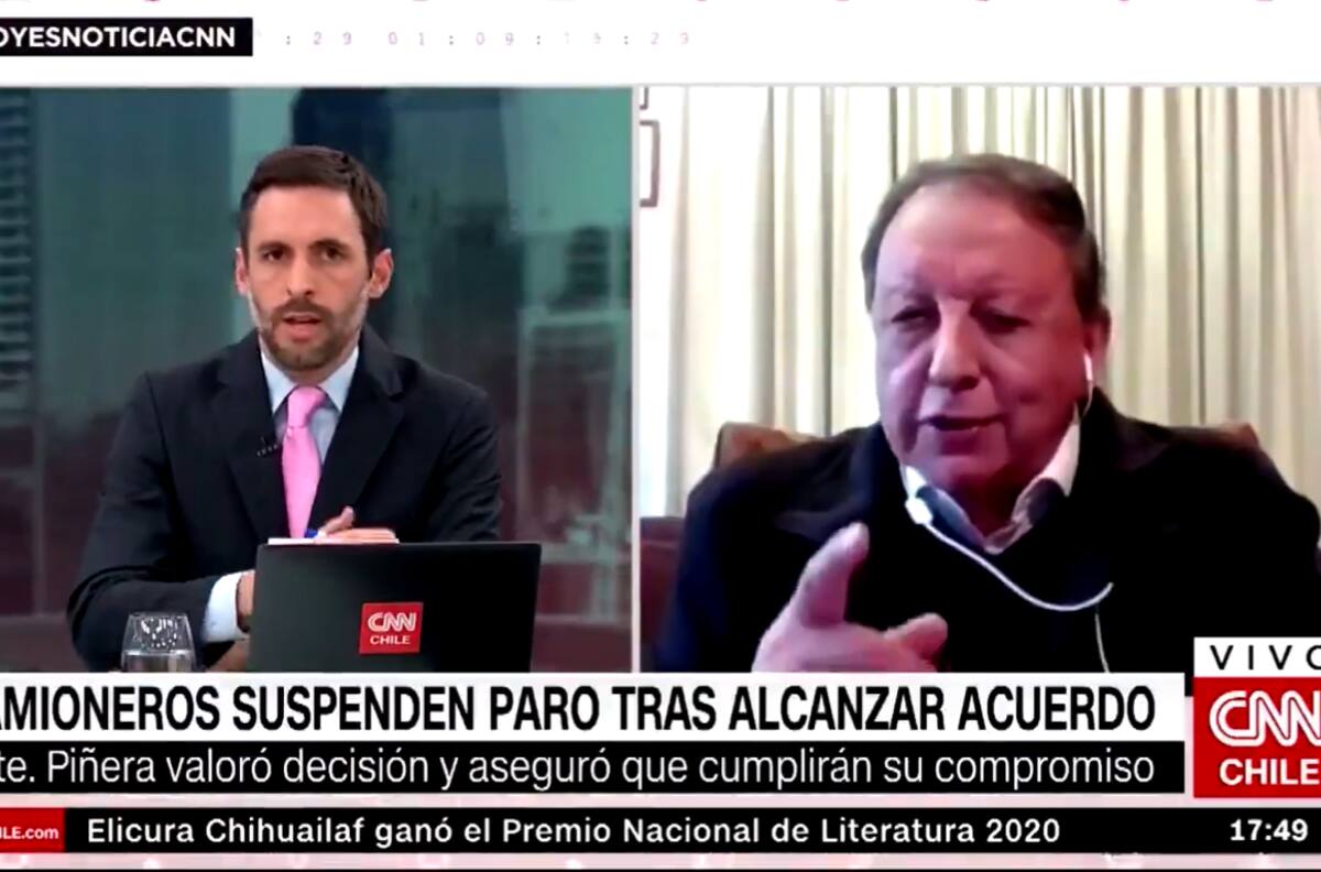 "¡No me interrumpa!”: La fuerte discusión entre Daniel Matamala líder de camioneros