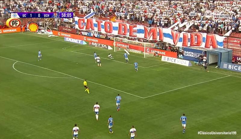 Jader Gentil tuvo la clara opción del 2-0 para la UC.