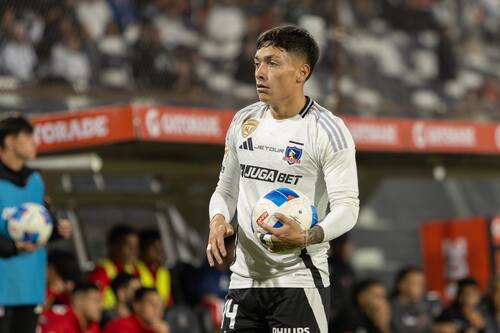 Cristián Zavala en el duelo de Colo Colo frente a Ñublense por la Liga de Primera 2025. Foto: Felipe Escobedo.