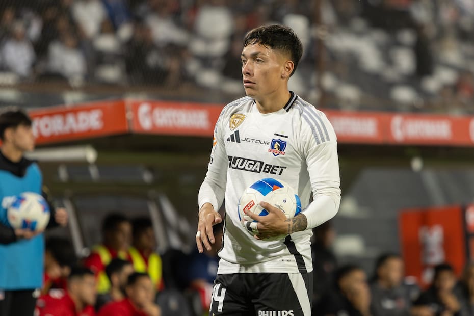 Cristián Zavala en el duelo de Colo Colo frente a Ñublense por la Liga de Primera 2025. Foto: Felipe Escobedo