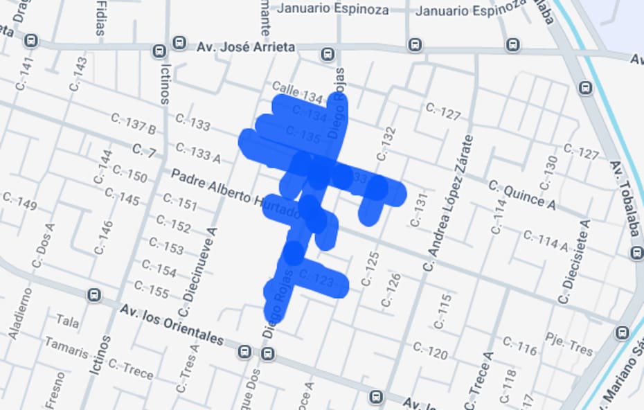 Este sector de la comuna tendrá corte de luz este sábado.