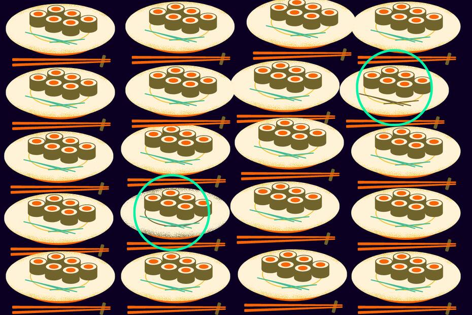 Estos son los 2 platos diferentes en la imagen. ¿Fuiste capaz de encontrarlos antes del tiempo límite?
