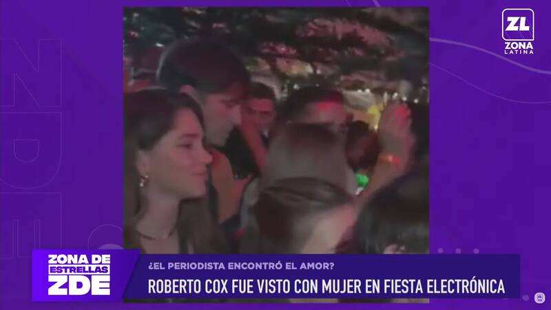 Roberto Cox compartió con misteriosa mujer en fiesta electrónica durante el pasado fin de semana.