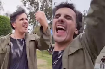 VIDEO | Mientras grababa un reality: así celebró Sergio Lagos el ascenso de Lota Schwager