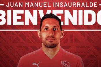 "¡Bienvenido al Rey de Copas!": Independiente oficializó a Juan Manuel Insaurralde como nuevo refuerzo