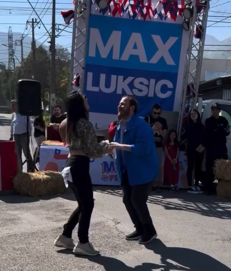 Max Luksic junto a Loreto Aravena. Créditos: Instagram
