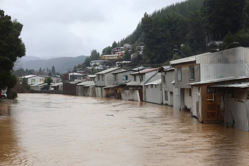 Desbordes tras las lluvias. Créditos: ATON / Referencial.