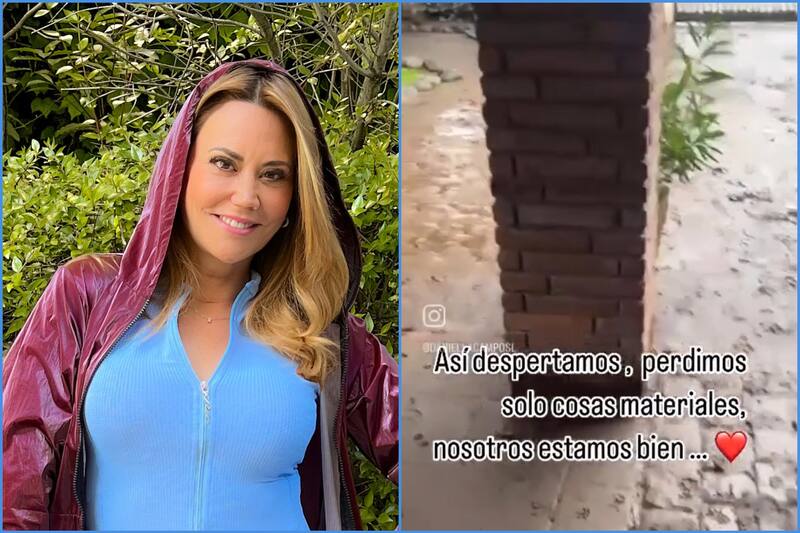 fue afectada por la crecida de un río