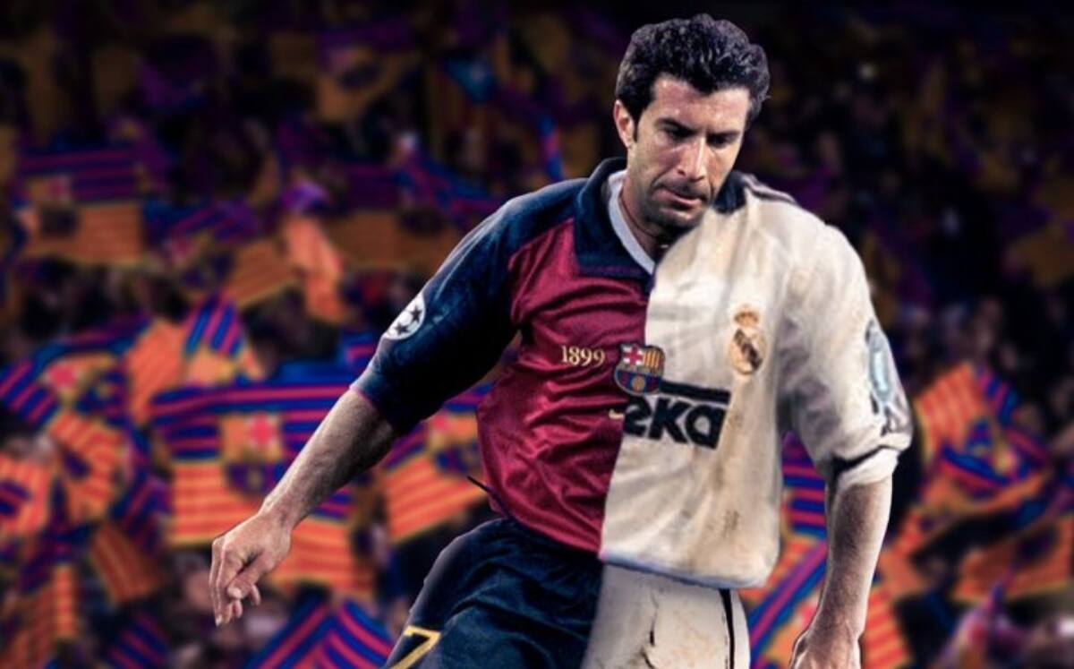 Luis Figo, el portugués que desató la ira de los hinchas de Barcelona, cuando se fue al Real Madrid...