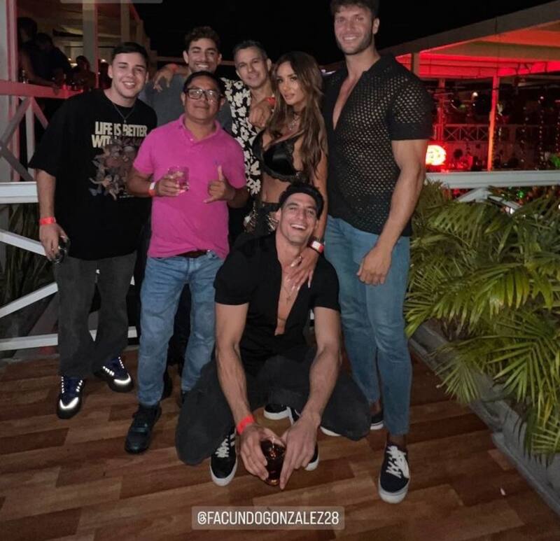 Pamela Díaz se reencontró en Perú con Facundo González. Créditos: Instagram