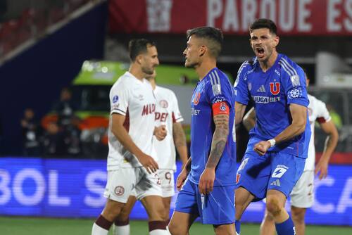 Universidad de Chile ante Lanús por Copa Sudamericana. Foto: Agencia Aton.
