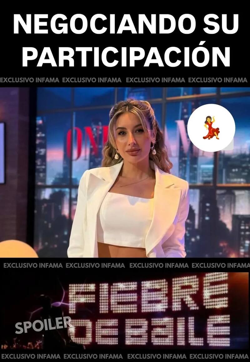 La modelo estaría negociando para Fiebre de Baile.