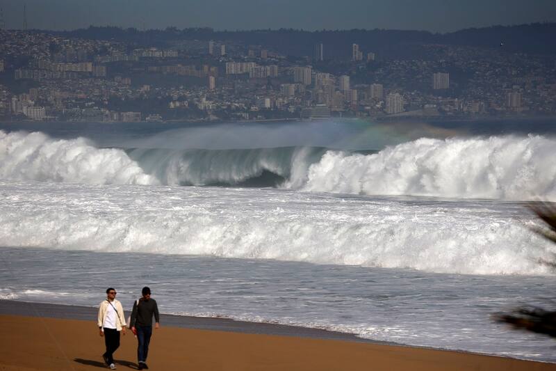 El oleaje anormal se presentará por varios días.