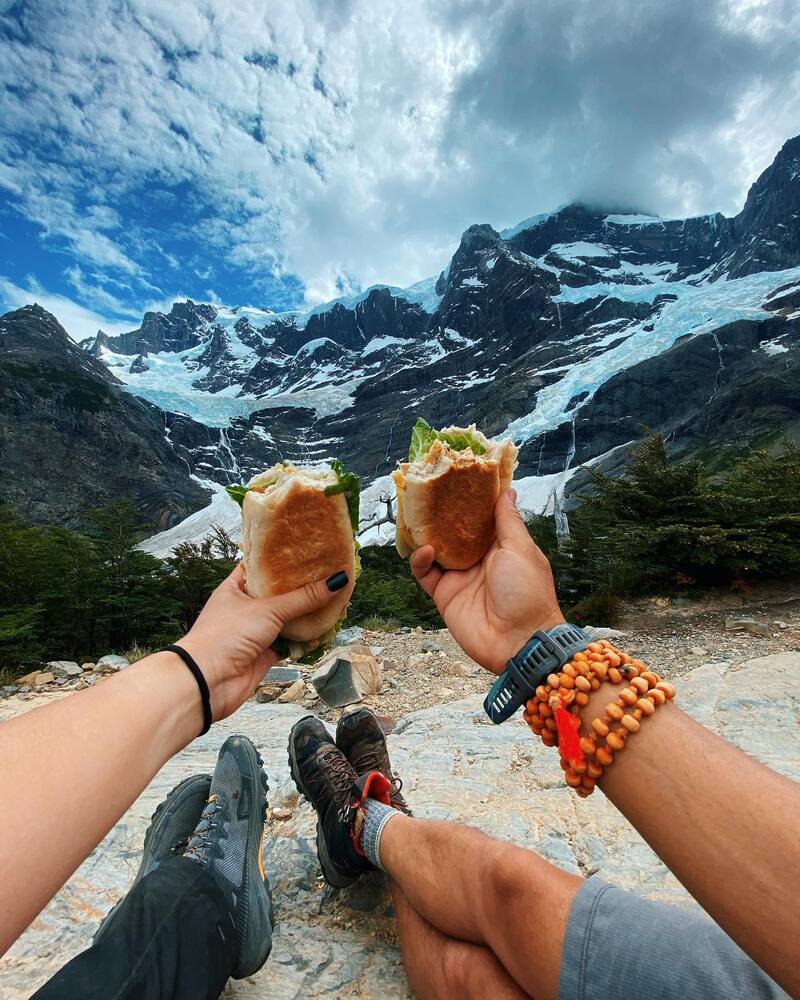 Kel Calderón y Claudio Iturra en uno de sus últimos viajes juntos