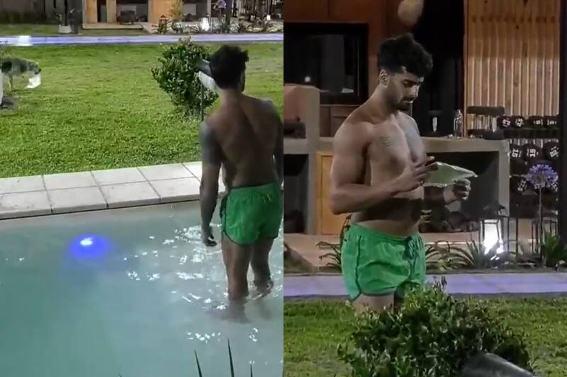 El modelo recibió un mensaje de Bigote en uno de sus últimos días en "Gran Hermano" Chile.