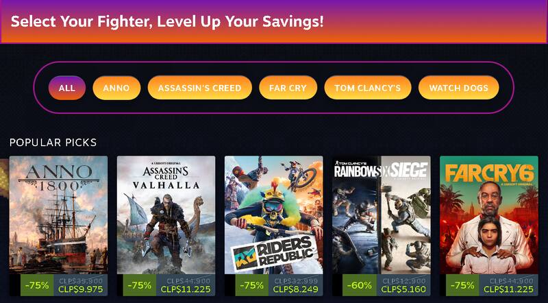 Los juegos más populares que tienen en rebaja.