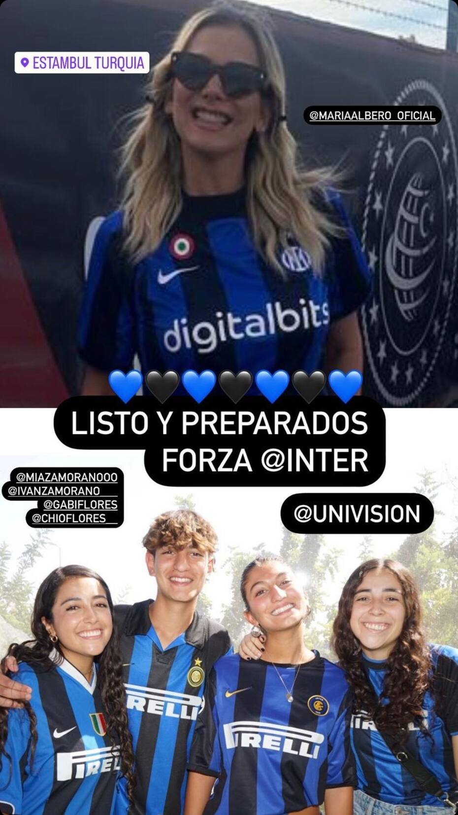 La foto que publicó Iván Zamorano de María Alberó y sus hijos. Créditos: Instagram.