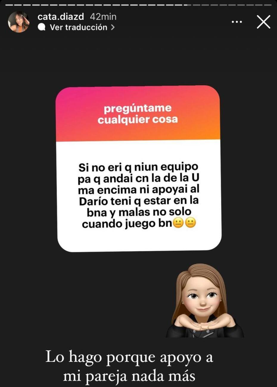 Catalina Díaz, pareja de Darío Osorio