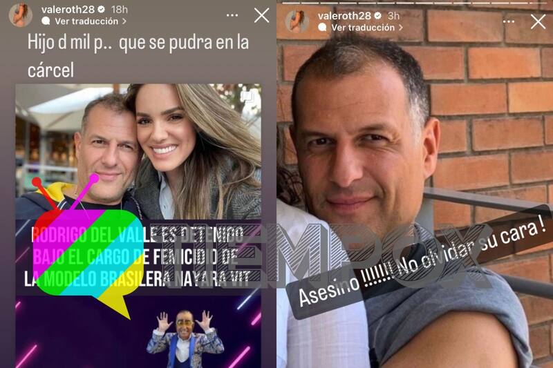 Vale Roth en sus historias / Créditos: Instagram