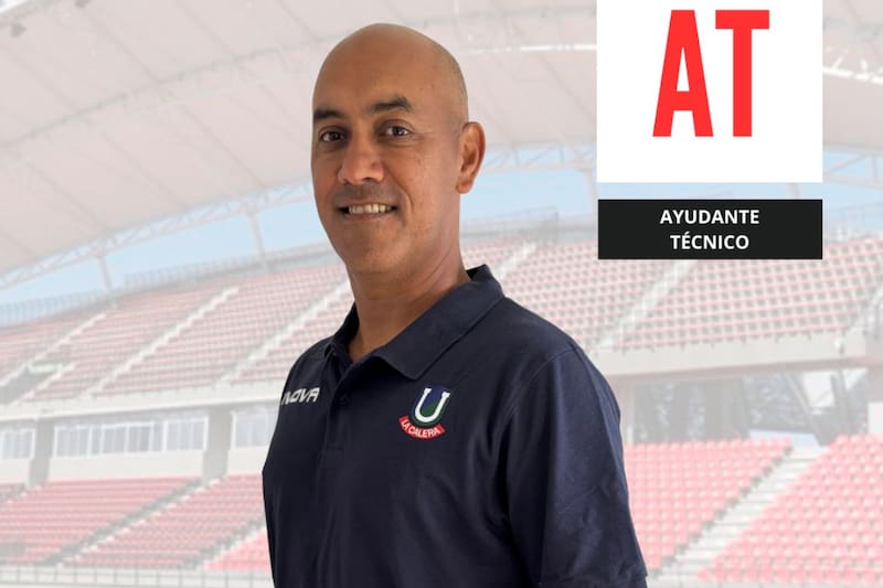 Así presentan los Cementeros a Emiliano Aquino, asistente de Martín Cicotello. Foto: sitio web oficial Unión La Calera.