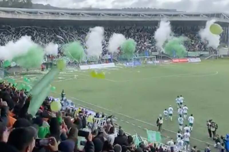 en el Clásico del Sur frente a Provincial Osorno.