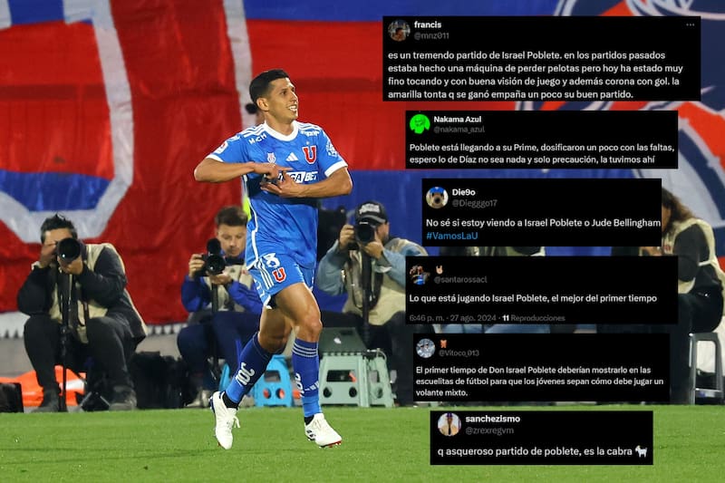 Los elogios de los hinchas de la U a Israel Poblete