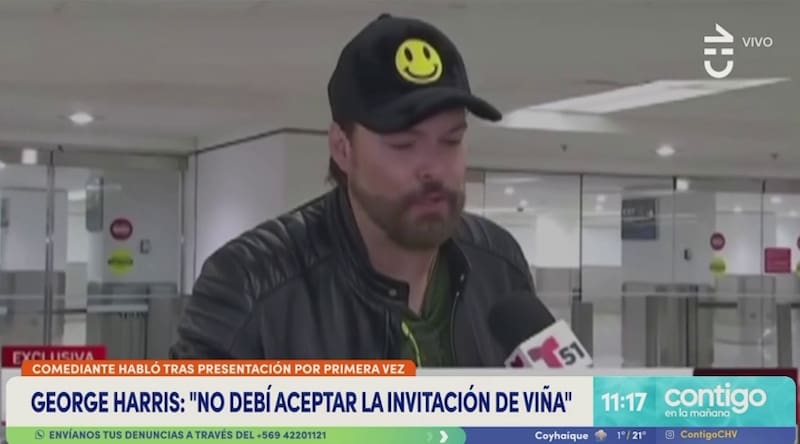 El humorista apareció en la televisión de Miami.